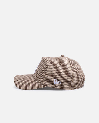 New Era Los Angeles Dodgers 'Houndstooth' 9FORTY A-Frame Strapback Brown