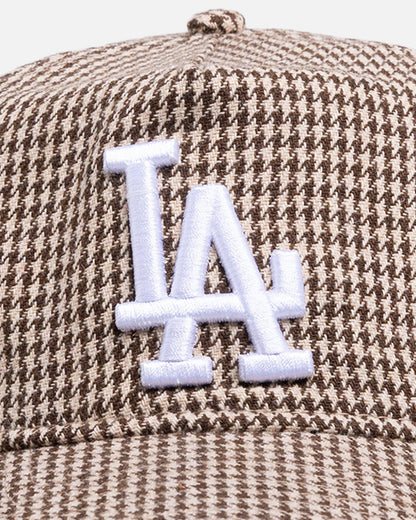 New Era Los Angeles Dodgers 'Houndstooth' 9FORTY A-Frame Strapback Brown