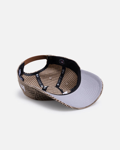 New Era Los Angeles Dodgers 'Houndstooth' 9FORTY A-Frame Strapback Brown