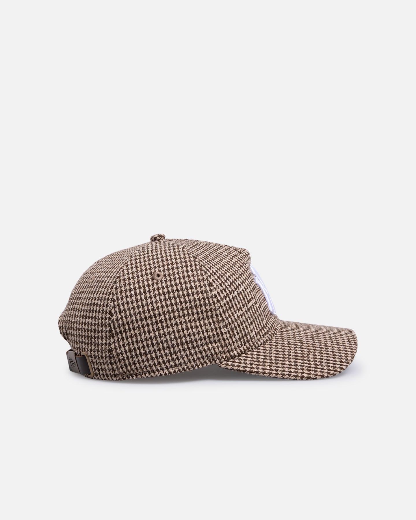 New Era New York Yankees 'Houndstooth' 9FORTY A-Frame Strapback Brown