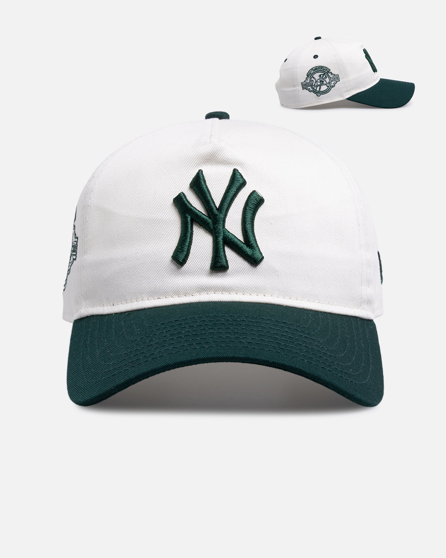 New Era New York Yankees 'Dark Green Chrome' 9FORTY A-Frame Snapback White/Green