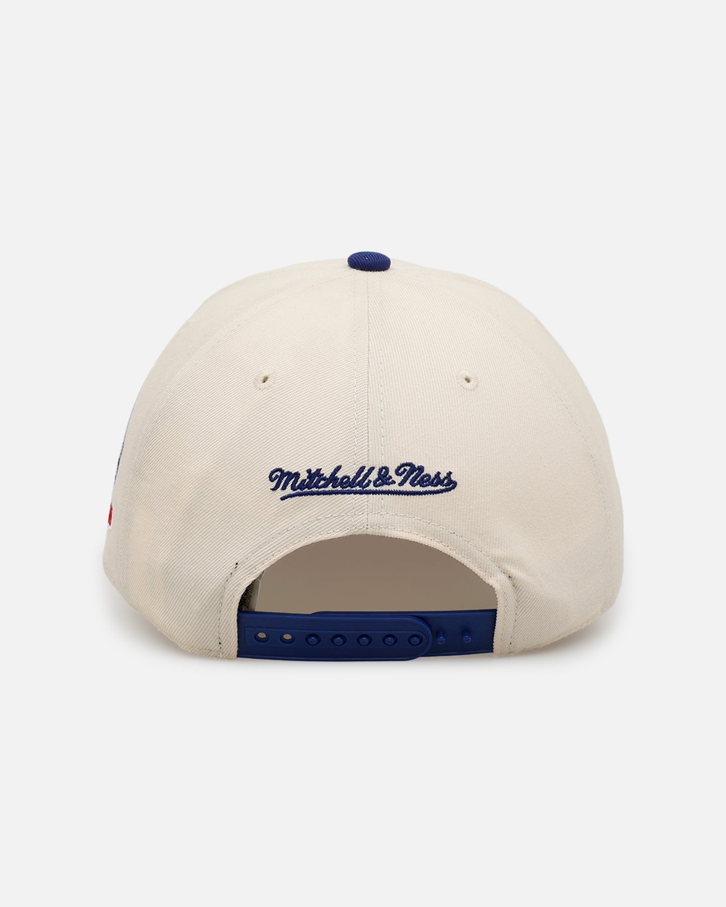 Mitchell & Ness Los Angeles Dodgers 'Pink Team Logo' Pro Pinch Snapback Off White