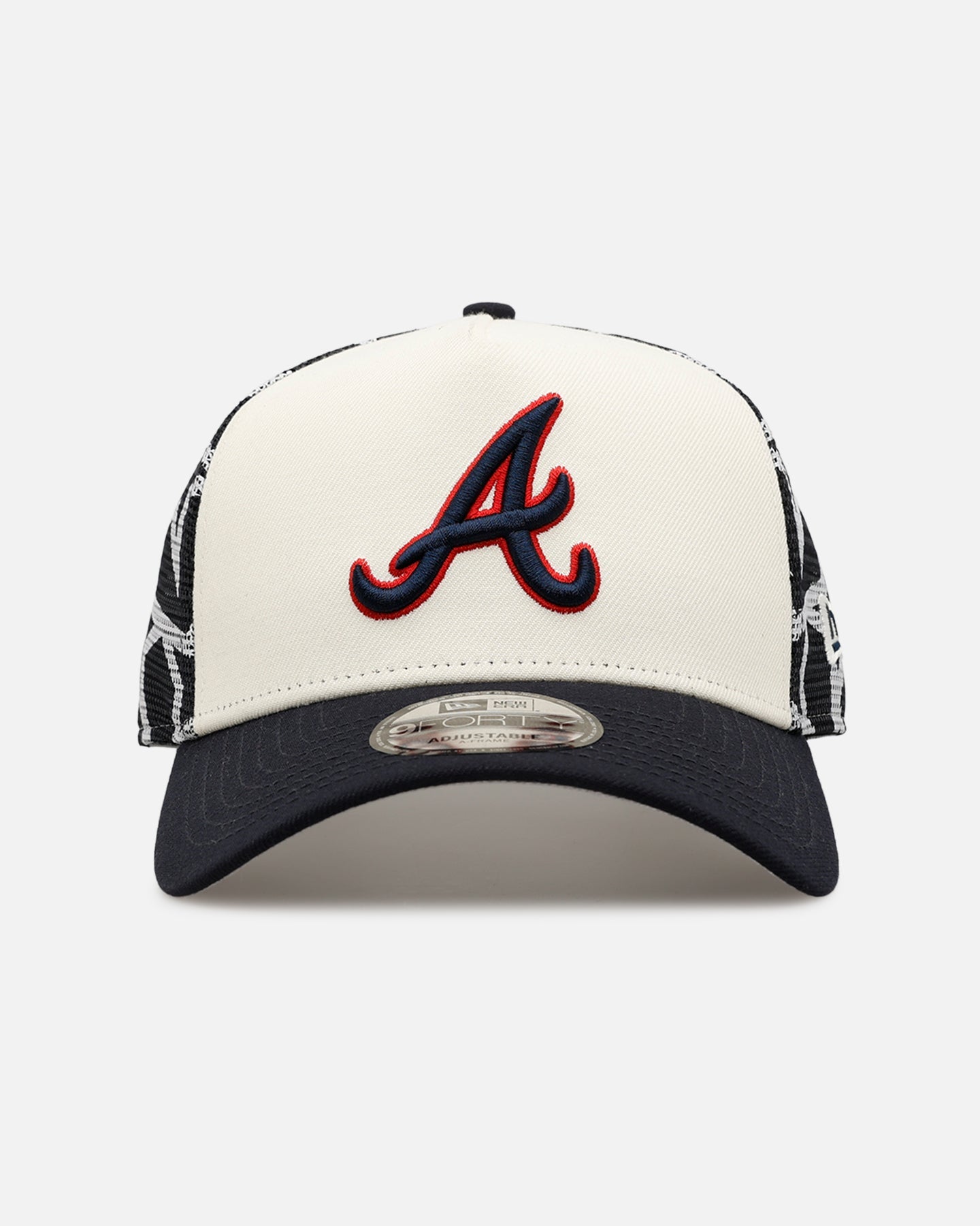 New Era Atlanta Braves 'Fourth Of July' 9FORTY A-Frame Snapback Chrome/Navy