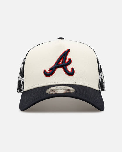 New Era Atlanta Braves 'Fourth Of July' 9FORTY A-Frame Snapback Chrome/Navy