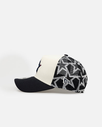 New Era Houston Astros 'Fourth Of July' 9FORTY A-Frame Snapback Chrome/Navy