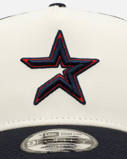 New Era Houston Astros 'Fourth Of July' 9FORTY A-Frame Snapback Chrome/Navy