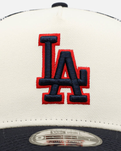 New Era Los Angeles Dodgers 'Fourth Of July' 9FORTY A-Frame Snapback Chrome/Navy