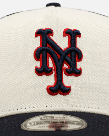 New Era New York Mets 'Fourth Of July' 9FORTY A-Frame Snapback Chrome/Navy