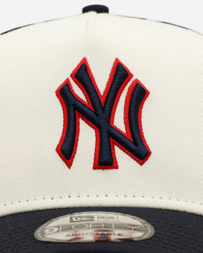 New Era New York Yankees 'Fourth Of July' 9FORTY A-Frame Snapback Chrome/Navy