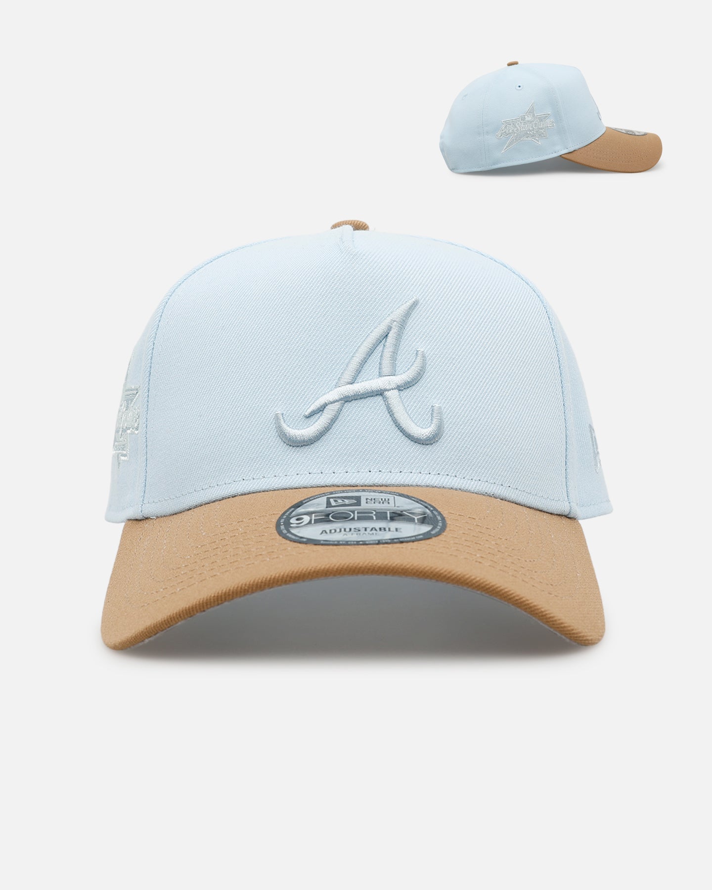 New Era Atlanta Braves 'Father's Day' 9FORTY A-Frame Snapback Blue/Khaki