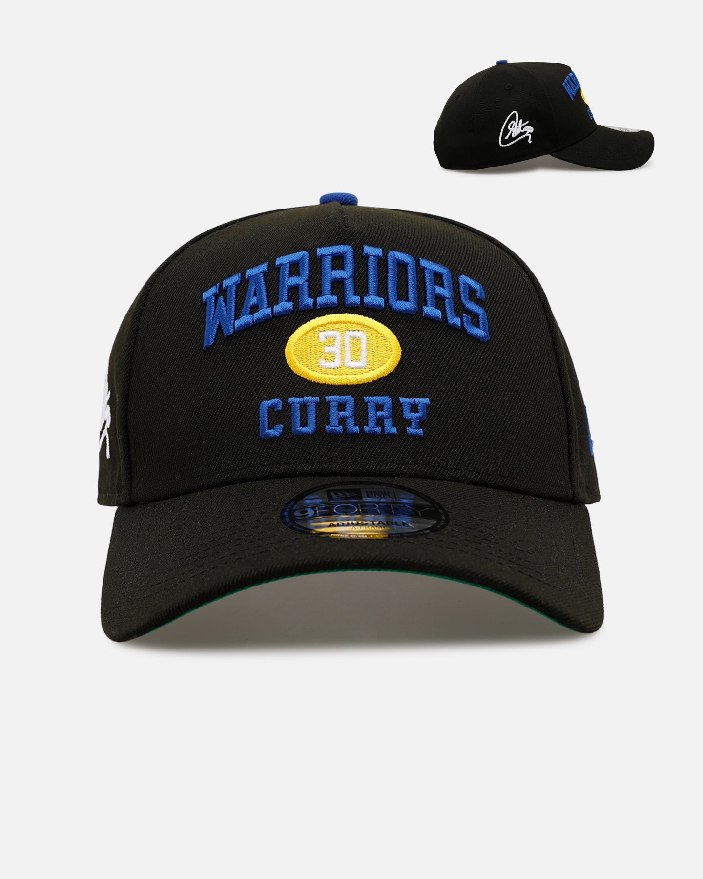 New Era Golden State Warriors 'NBA Signature' Curry #30 9FORTY A-Frame Snapback Official Team Color