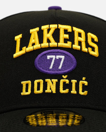 New Era Los Angeles Lakers 'NBA Signature' Doncic #77 9FORTY A-Frame Snapback Official Team Color