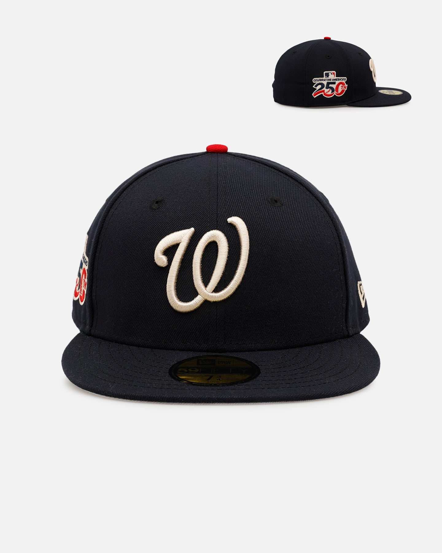 New Era Washington Nationals '250th Anniversary Side Patch' 59FIFTY Fitted Navy