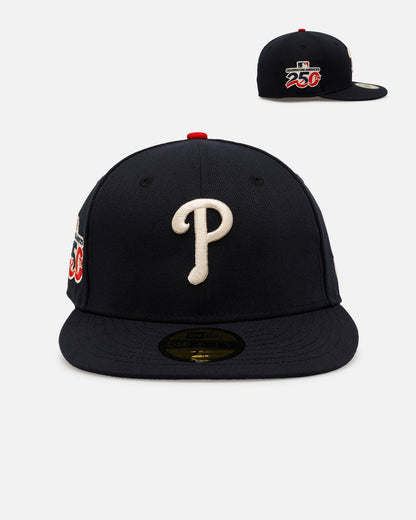 New Era Philadelphia Phillies '250th Anniversary Side Patch' 59FIFTY Fitted Navy