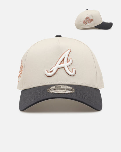 New Era Atlanta Braves 'Smooth' 9FORTY A-Frame Snapback Stone