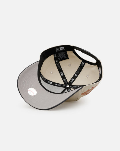 New Era Atlanta Braves 'Smooth' 9FORTY A-Frame Snapback Stone