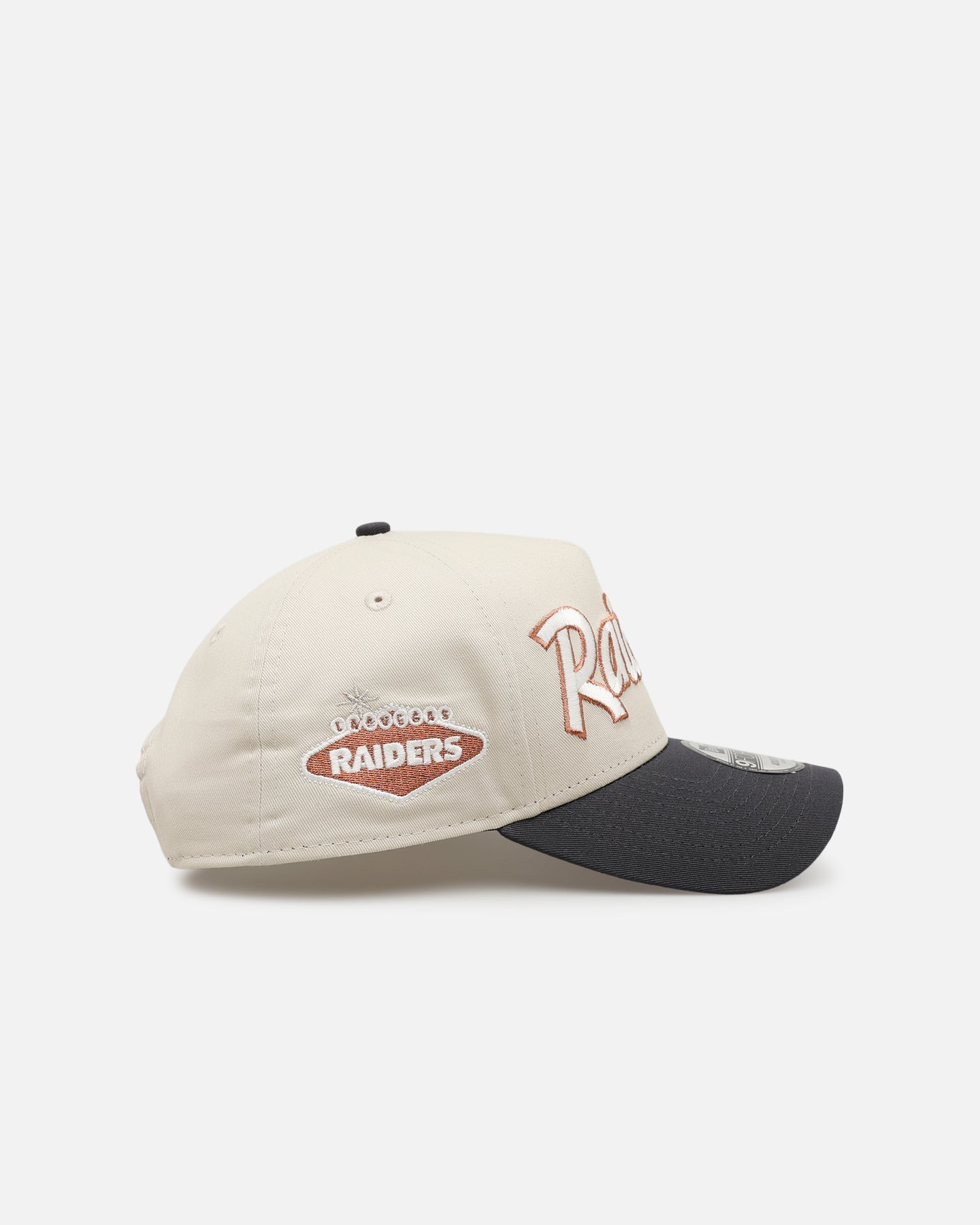 New Era Las Vegas Raiders 'Smooth' 9FORTY A-Frame Snapback Stone