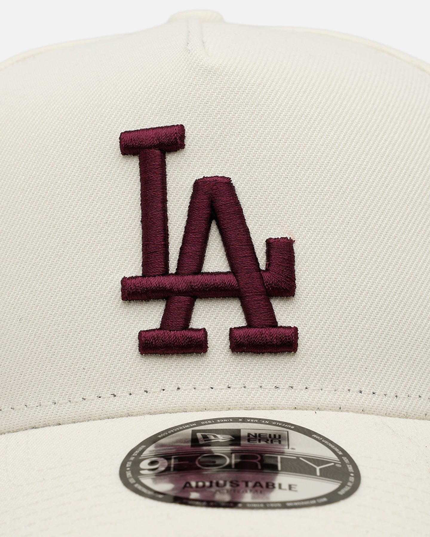 New Era Los Angeles Dodgers 'Too Clean 2.0' 9FORTY A-Frame Snapback Chrome/Maroon