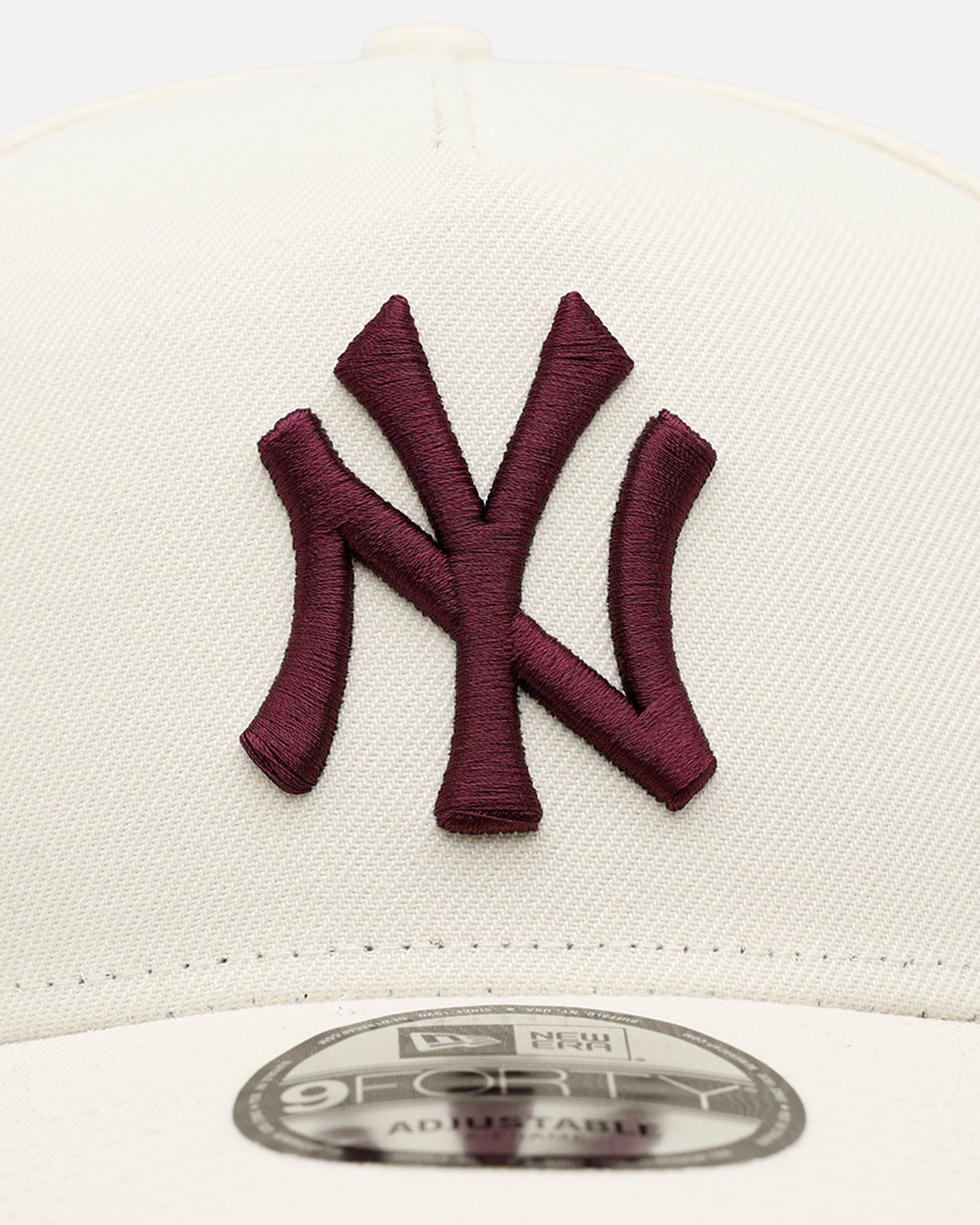 New Era New York Yankees 'Too Clean 2.0' 9FORTY A-Frame Snapback Chrome/Maroon