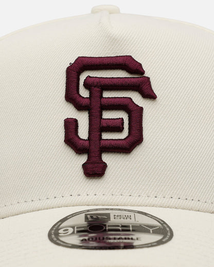New Era San Francisco Giants 'Too Clean 2.0' 9FORTY A-Frame Snapback Chrome/Maroon
