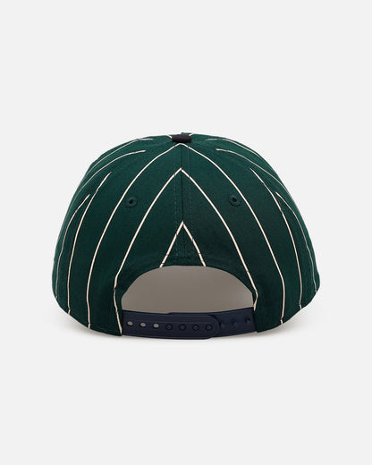 New Era Oakland Athletics 'Pinstripe' 9FORTY A-Frame Snapback Dark Green