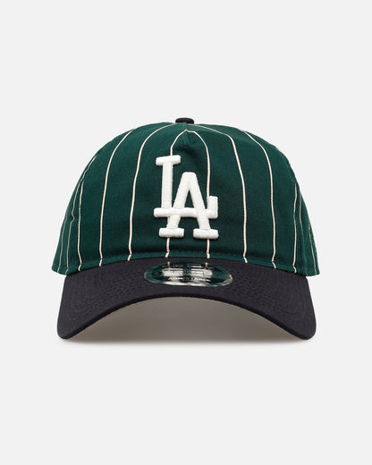 New Era Los Angeles Dodgers 'Pinstripe' 9FORTY A-Frame Snapback Dark Green