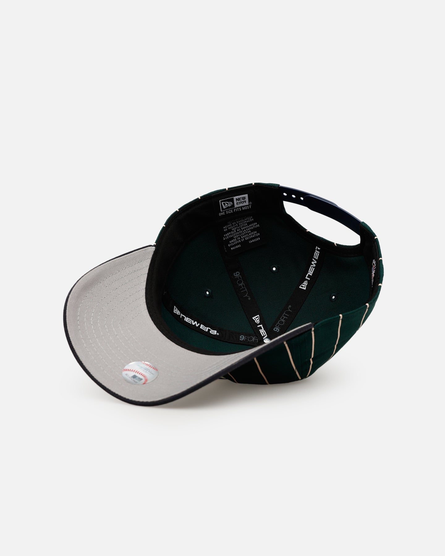 New Era Los Angeles Dodgers 'Pinstripe' 9FORTY A-Frame Snapback Dark Green