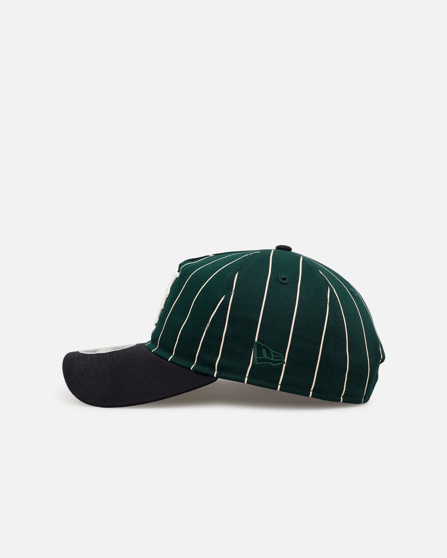 New Era New York Mets 'Pinstripe' 9FORTY A-Frame Snapback Dark Green