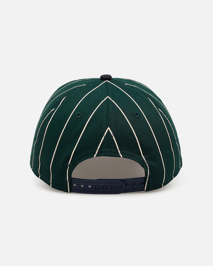 New Era Boston Red Sox 'Pinstripe' 9FORTY A-Frame Snapback Dark Green