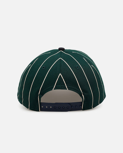 New Era Detroit Tigers 'Pinstripe' 9FORTY A-Frame Snapback Dark Green