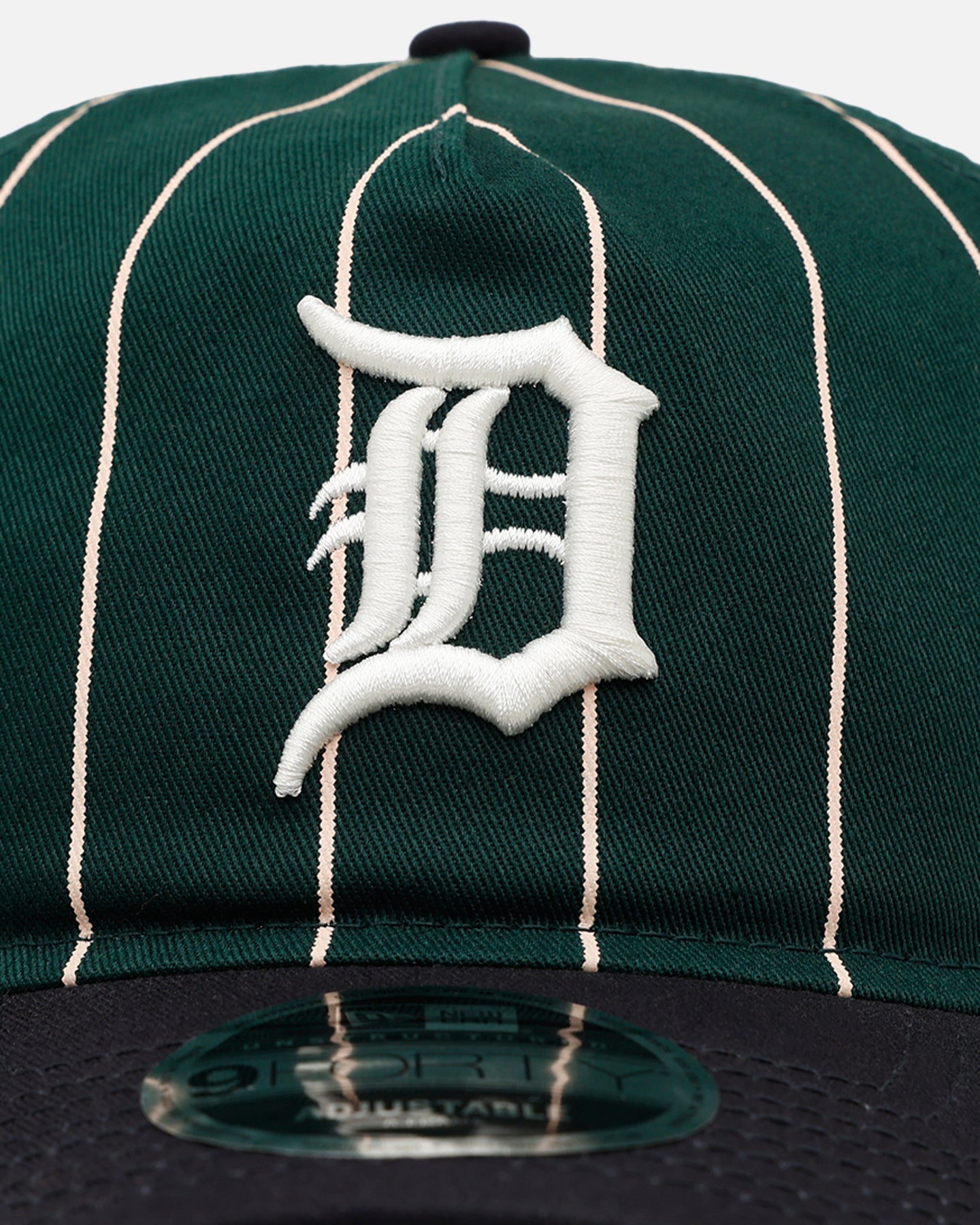 New Era Detroit Tigers 'Pinstripe' 9FORTY A-Frame Snapback Dark Green
