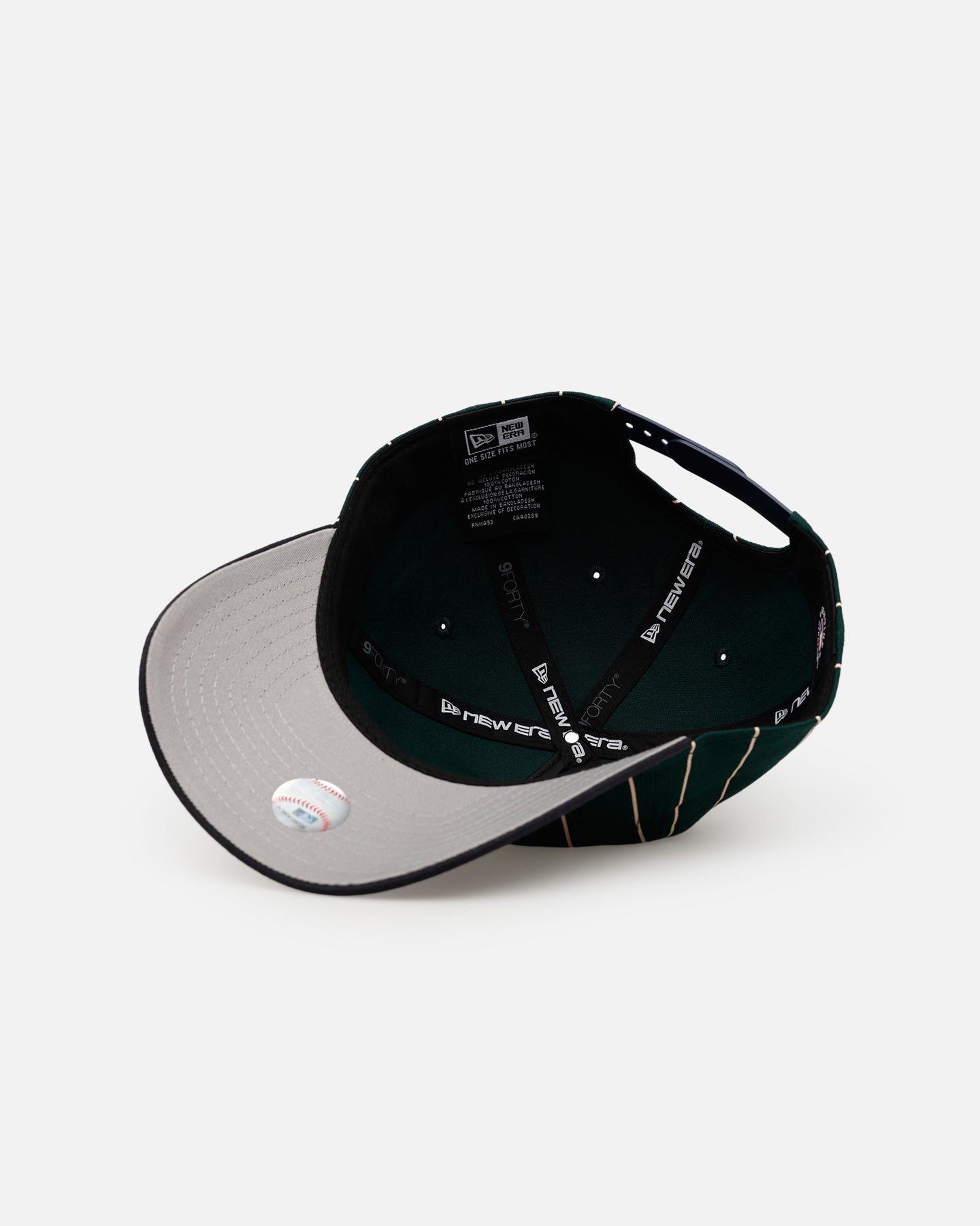 New Era Detroit Tigers 'Pinstripe' 9FORTY A-Frame Snapback Dark Green