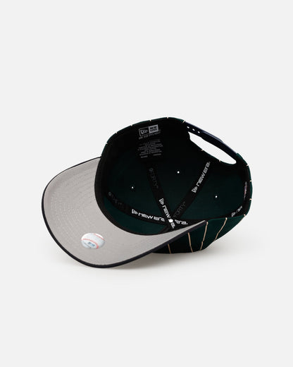 New Era Detroit Tigers 'Pinstripe' 9FORTY A-Frame Snapback Dark Green