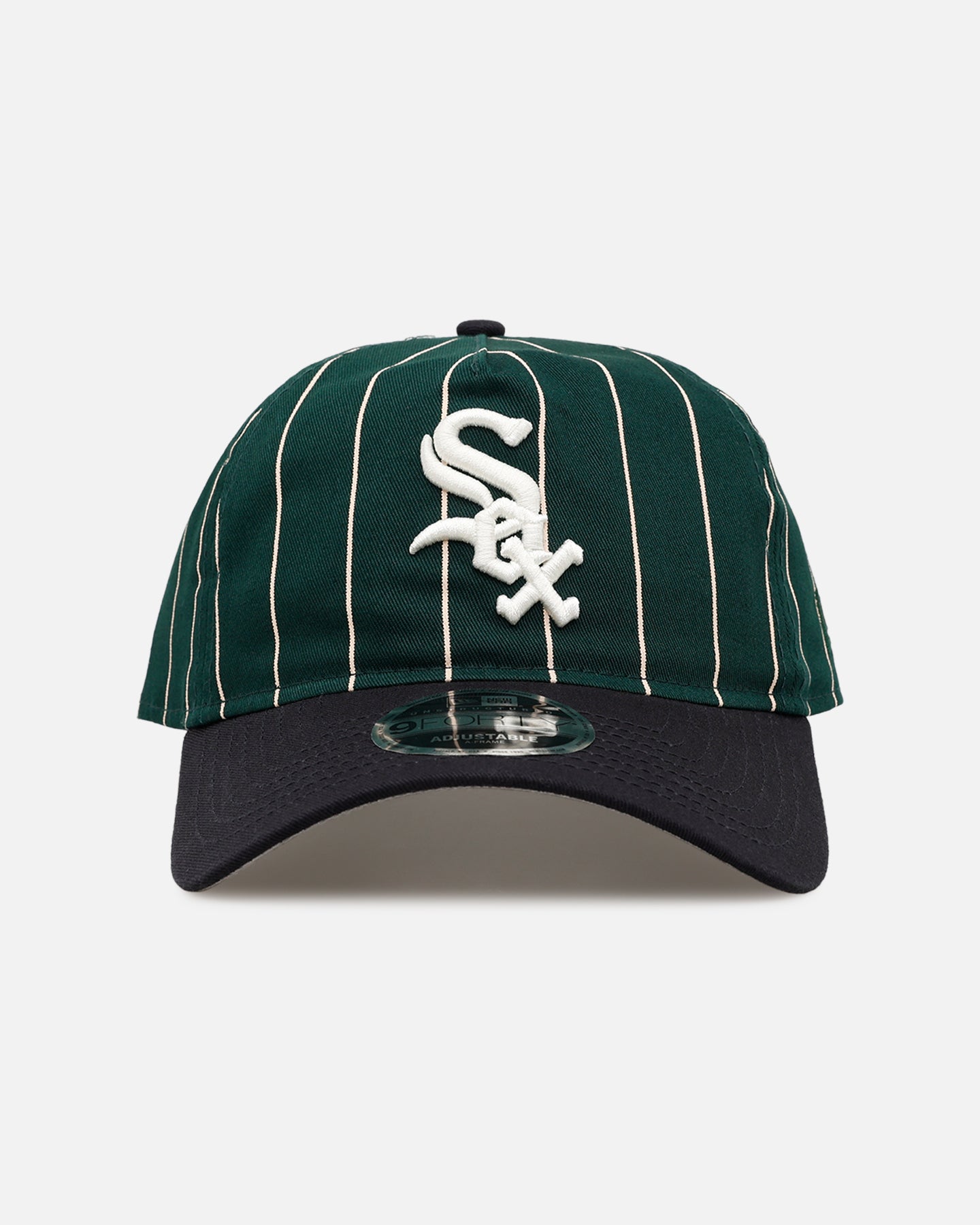 New Era Chicago White Sox 'Pinstripe' 9FORTY A-Frame Snapback Dark Green