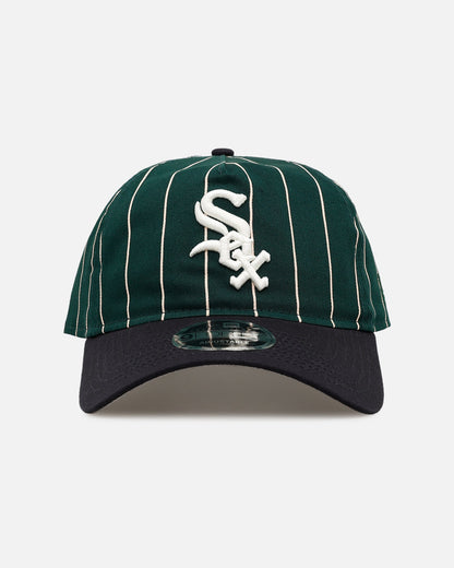 New Era Chicago White Sox 'Pinstripe' 9FORTY A-Frame Snapback Dark Green