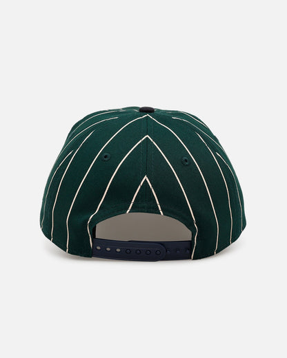 New Era Chicago White Sox 'Pinstripe' 9FORTY A-Frame Snapback Dark Green