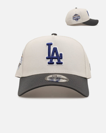 New Era Los Angeles Dodgers '2025 World Series Champions' 9FORTY A-Frame Snapback Stone