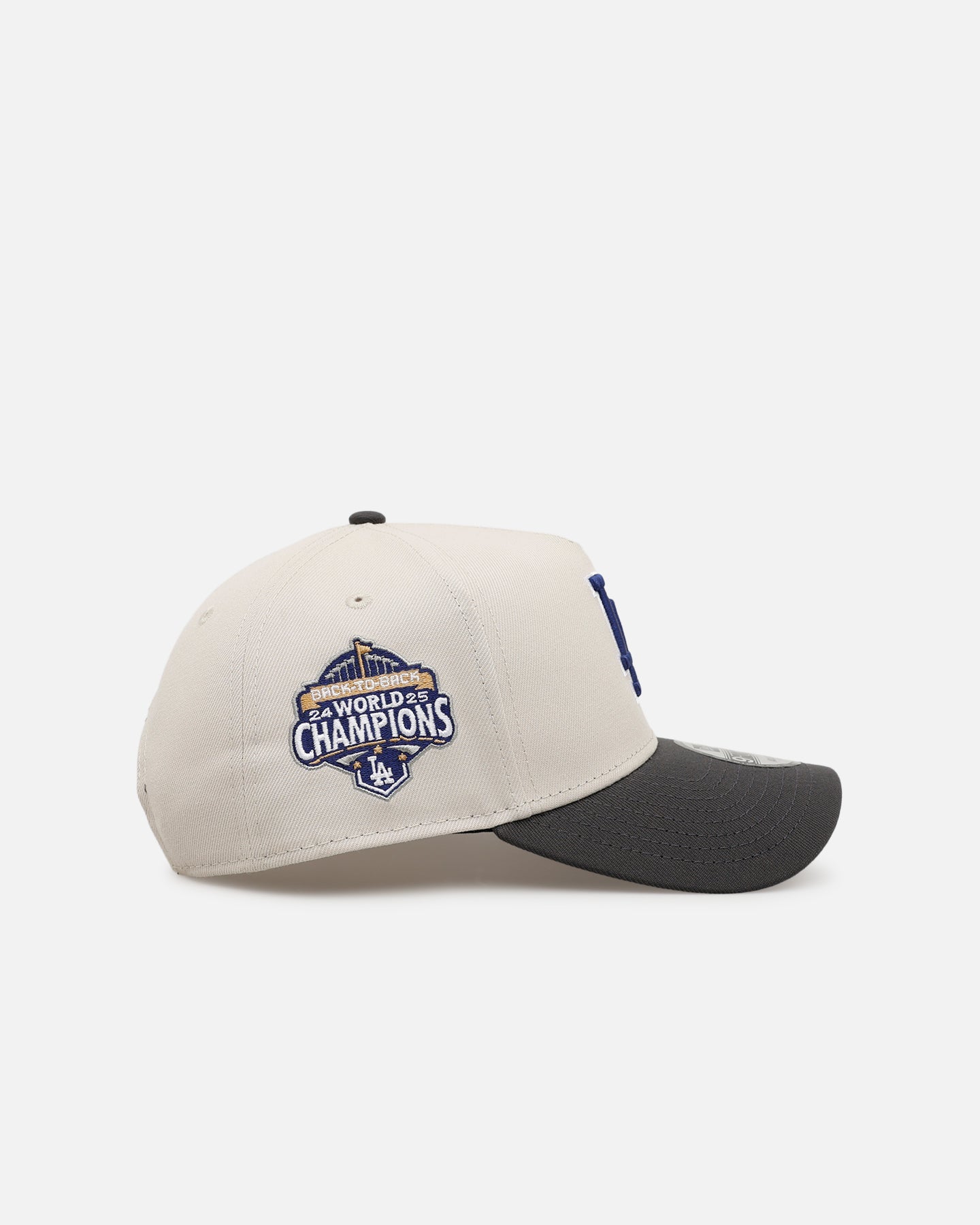 New Era Los Angeles Dodgers '2025 World Series Champions' 9FORTY A-Frame Snapback Stone