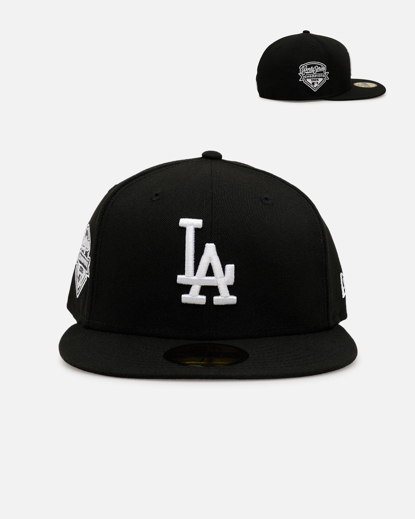 New Era Los Angeles Dodgers '2025 World Series Champions' 59FIFTY Fitted Black/White