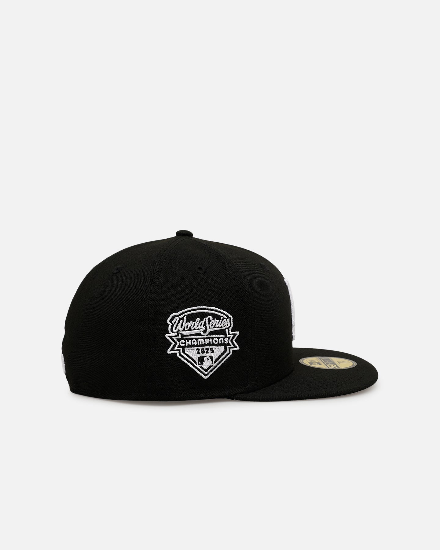 New Era Los Angeles Dodgers '2025 World Series Champions' 59FIFTY Fitted Black/White