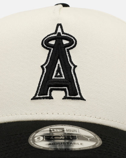 New Era Los Angeles Angels 'Easy Chrome Black' 9FORTY A-Frame Snapback Chrome/Black