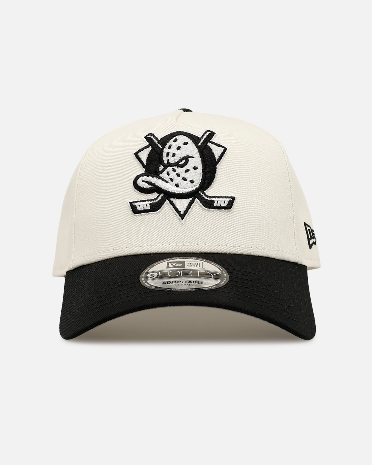 New Era Anaheim Ducks 'Easy Chrome Black' 9FORTY A-Frame Snapback Chrome/Black