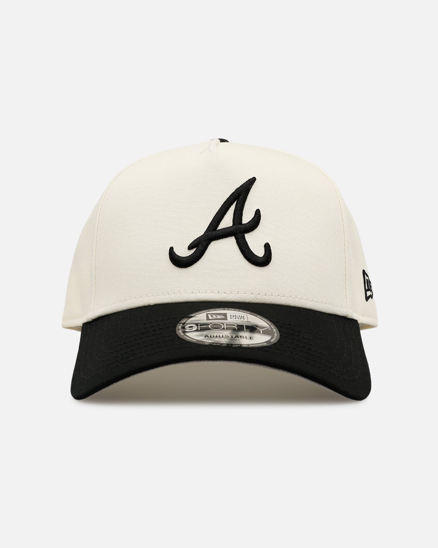 New Era Atlanta Braves 'Easy Chrome Black' 9FORTY A-Frame Snapback Chrome/Black