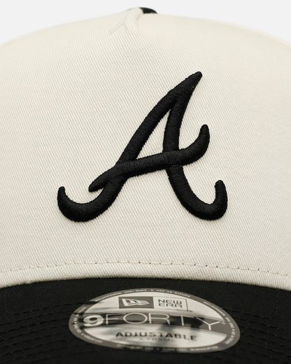 New Era Atlanta Braves 'Easy Chrome Black' 9FORTY A-Frame Snapback Chrome/Black