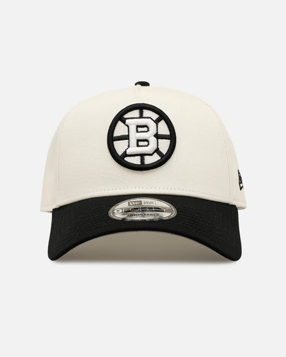 New Era Boston Bruins 'Easy Chrome Black' 9FORTY A-Frame Snapback Chrome/Black