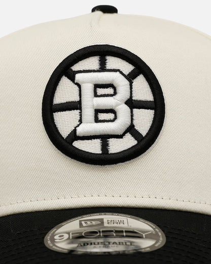 New Era Boston Bruins 'Easy Chrome Black' 9FORTY A-Frame Snapback Chrome/Black