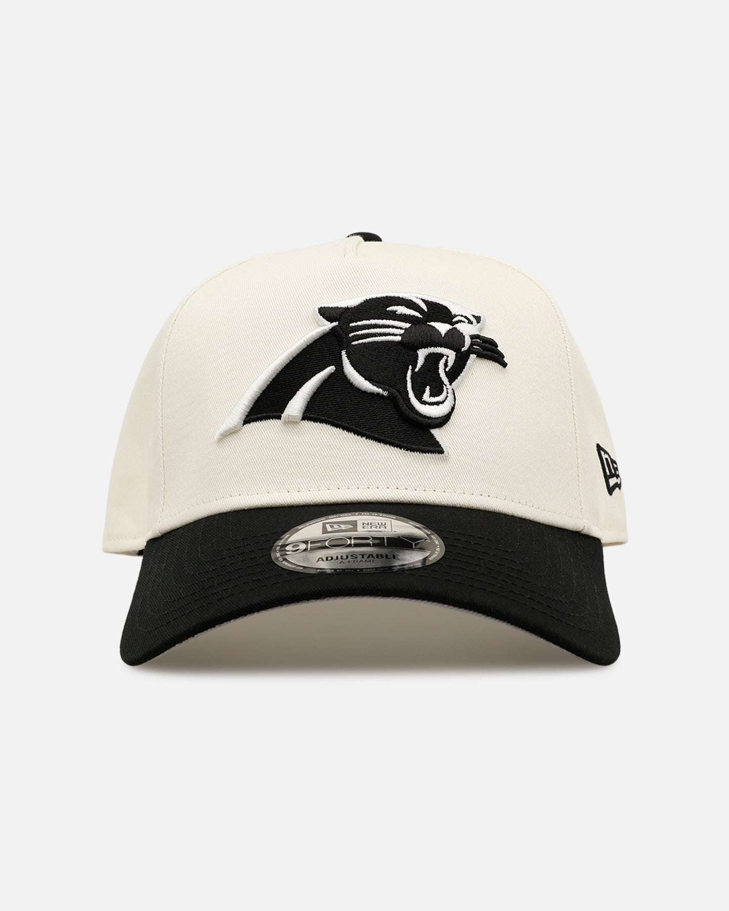 New Era Carolina Panthers 'Easy Chrome Black' 9FORTY A-Frame Snapback Chrome/Black