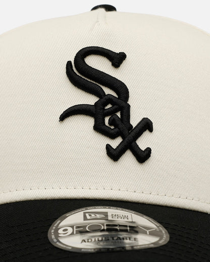 New Era Chicago White Sox 'Easy Chrome Black' 9FORTY A-Frame Snapback Chrome/Black