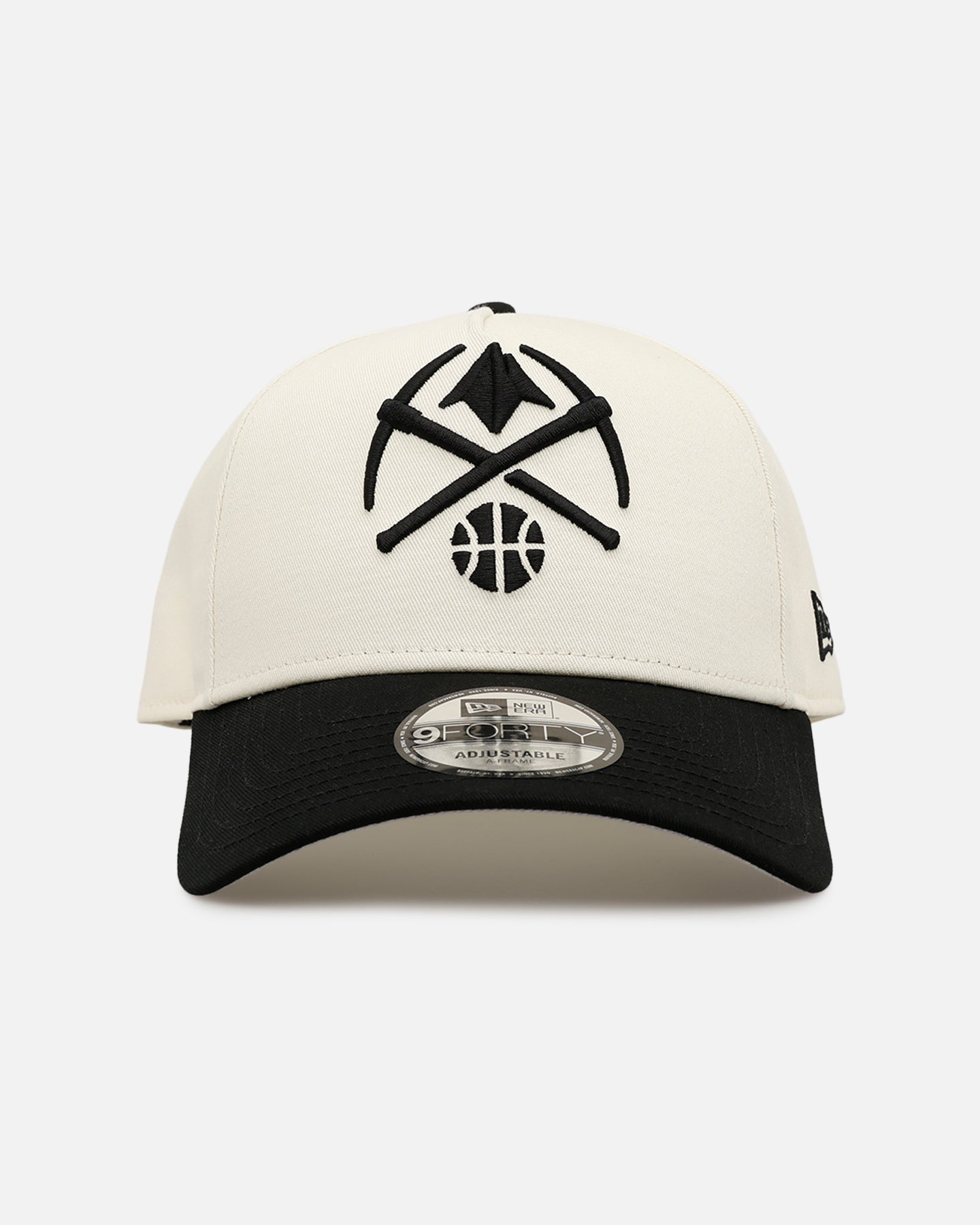 New Era Denver Nuggets 'Easy Chrome Black' 9FORTY A-Frame Snapback Chrome/Black