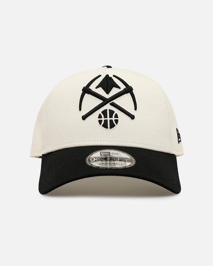 New Era Denver Nuggets 'Easy Chrome Black' 9FORTY A-Frame Snapback Chrome/Black